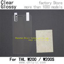 Clear Glossy LCD Screen Protector Guard Cover Film Shield For THL W200 / THL W200S