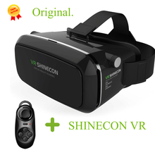 VR SHINECON+Bluetooth controller Moke 3D Glasses Hot Shinecon VR for 3.5 – 6.0 Smartphone enjoy 3D movies and games with package
