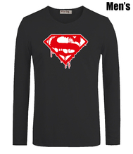 Melting Superman Marvel Superhero Gym Bodybuilding Fitness Print Men’s Boy’s T Shirts Casual Long Sleeve Men T-shirt