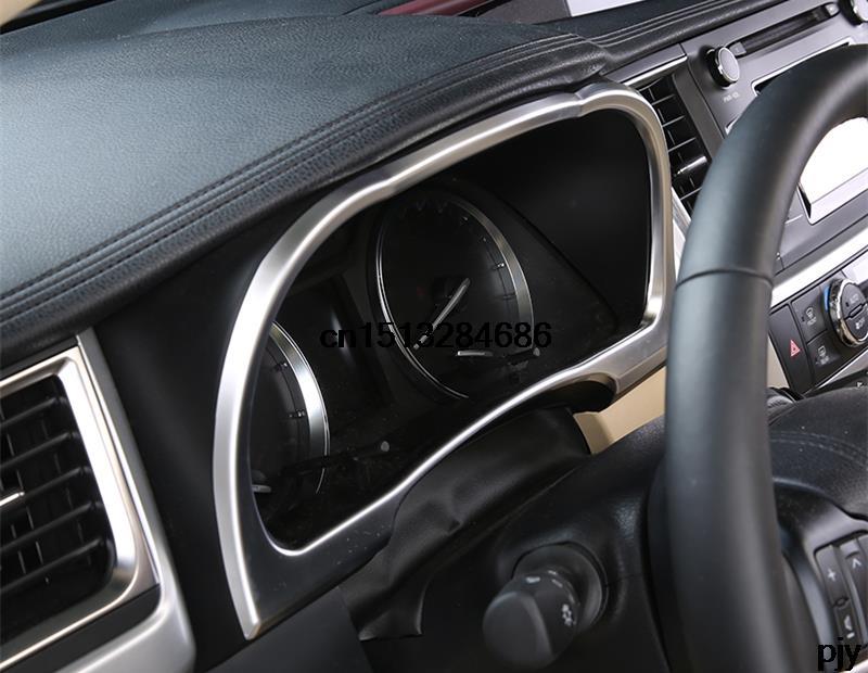 High quality Car Abs chrome Article dashboard decorations 1pcs for 2015 Toyota Highlander accessories