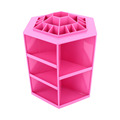 Oversea hot sale 1pcs 360 Degree Spin Cosmetic Makeup Organizer Box Storage Rack Case 3Colors