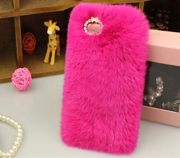 Hot Sale Fluffy phone cases For apple iPhone 5s 5 Plush cover for Iphone 4s 6 4.7" case 6 plus 5