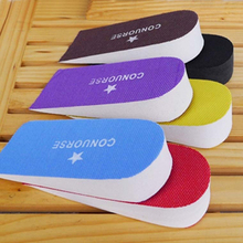 Unisex Adjustable Heighten Height Increase Insoles 2016 New Fashion 7 color Higher Shoes Pads 2 Layer Taller