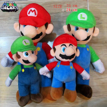Super Mario Bros Yoshi Plush Toy Stand MARIO & LUIGI Plushs Stuffed Toys Peluche Bonecos Mario Bross Educational Toys For Kids