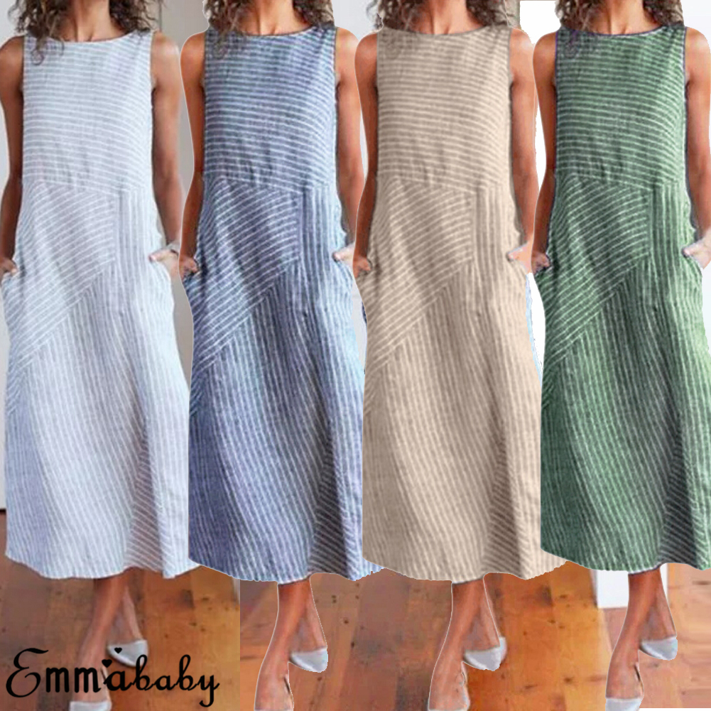 women's linen maxi dresses