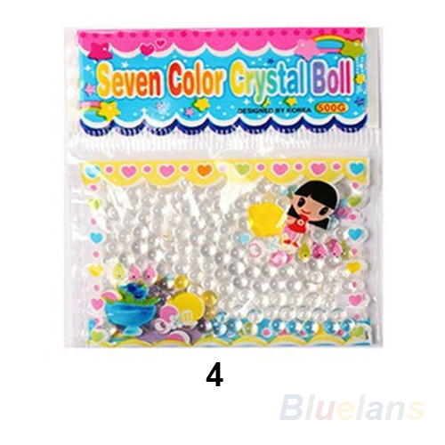 10 bags lot Pearl shaped Crystal Soil Water Beads Mud Grow Magic Jelly balls wedding Home
