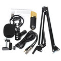 BM700 Dynamic Microphone Mic Suspension Boom Scissor Arm Stand Kit For Studio