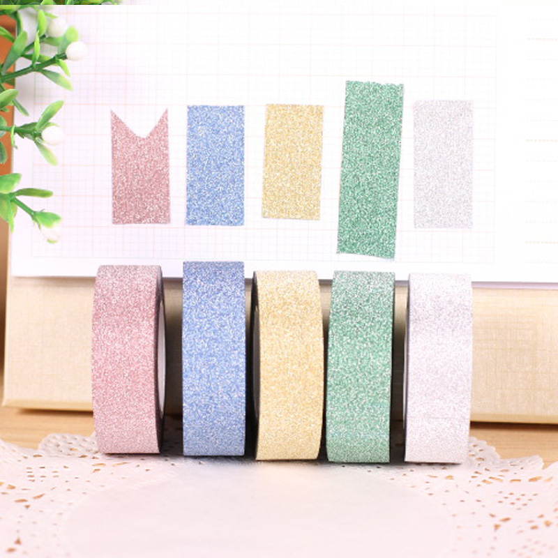 5pc decorative tape adhesive paper lot making art scotch floral sticky paper pink self adhesive sticker