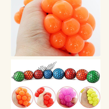 2016 Hot Anti Stress Face Reliever Grape Ball Autism Mood Squeeze Relief Healthy Funny Tricky Toy drop shipping