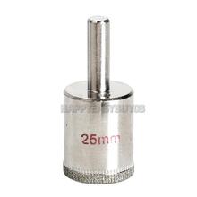 H3#R 25mm Glass Tile Tipped Hole Saw Diamond Core Drill Professional Metal Tool