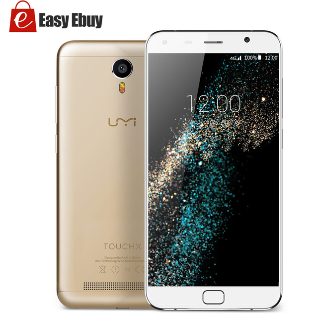 Original UMI Touch X Quad Core MTK6735A 5.5 inch 1920x1080P 4G LTE Android 6.0 Mobile Cell Phone 2GB RAM 16GB ROM 8MP