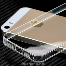 New Crystal Clear/Transparent Black Soft Silicone TPU Cover Case phone cases for iPhone 5 5S