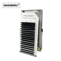 NAGARAKU 16rows case 7 15mm mix in one tray synthetic mink natural mink individual eyelash extension
