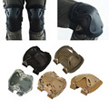 5Color Airsoft Tactical Adjustable Knee Elbow Protective Pads Set Protective Gear Sports Hunting Shooting Pads