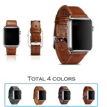 Urvoi banda para apple venda de reloj / pulsera / correa / cinturón cuero genuino clásico con acero inoxidable cierre y conectados adaptador