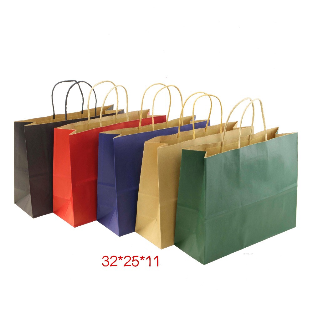 kraft Bags Handle paper Big Shopping 32 Bags bags  Kraft 11 Paper packaging Gift.jpg Bags 26 Paper