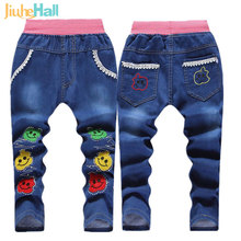 2-5 Y 2016 New Arrival Kids Jeans Elastic Waist Straight Cartoon Jeans Denim Long Pant Retail Boy Jeans12 Types WB114