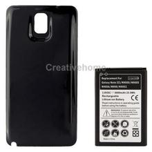 6800mAh Replacement Mobile Phone Battery Cover Back Door for Samsung Galaxy Note III N9000 Black 