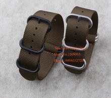 Wholesale !Suunto Core Nylon Diver Strap Band Kit w Lugs Adapters ArmyGreen 5-ring 18 20 22 24mm Zulu Nato Watchbands