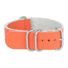 Cuero de la PU naranja 20 mm correas de reloj de la otan banda wach de 20 mm