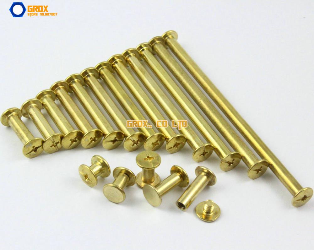 20-Pieces-9-x-60mm-Brass-Plated-Chicago-