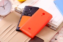New Simple Style back cover leather case for Xiaomi Red Rice Flip Case for Hongmi Redmi