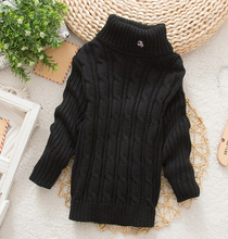 Unisex Winter Autumn solid color Baby Boy Girl Sweater infant Turtleneck Pullover Outerwear