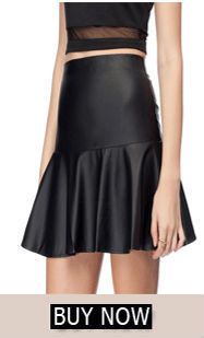 pu leather short skirt