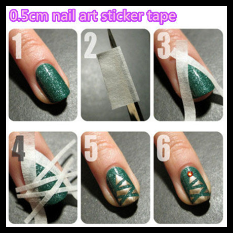 12 Amazing Diy Nail Art Designs Using Scotch Tape 3 A Simple Diagonal