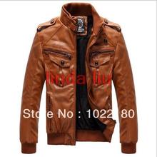 2013 Men’s leather coat Men military style waterproof leather Suede blazer,outdoor winter couro jackets for man plus size 3XL