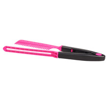 Fashion Brand Beauty V Type Hair Straightener Comb DIY Salon Hairdressing Styling Tool high quality free