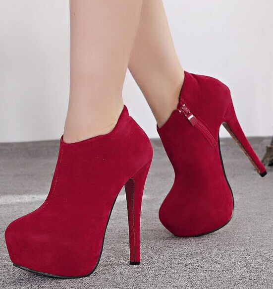 girls red heels