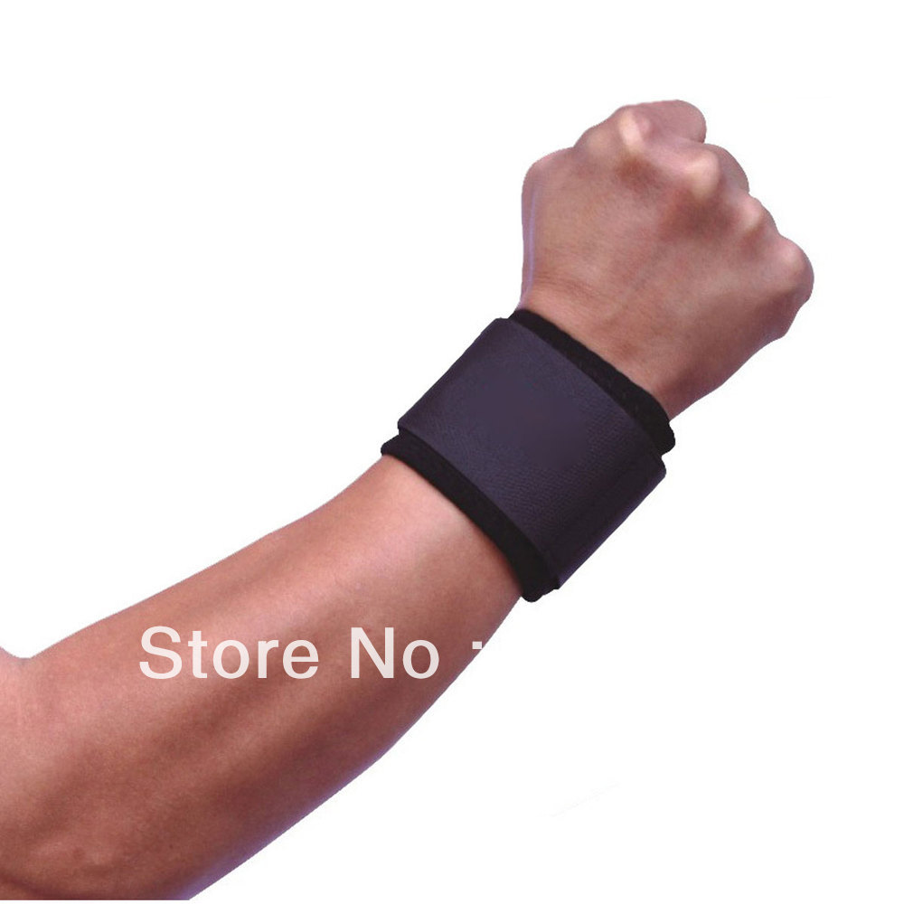 Free Shipping One Pair Wrist Brace Support Gym Strap Band Weight Lifting Gym Trainingin Wrist