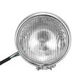 5 Chrome Motorcycle Headlight With Mounting Bracket High Low Beam Hi Lo Fog Head Light Lamp