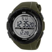 Nuevos relojes de los deportes reloj exterior llevó el reloj Digital electrónico vestido de buceo de natación 50 M a prueba de agua marca de pulsera