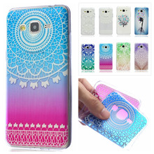 Colorful Printed Transparent Floral Flower Clear Soft Elephant Tree TPU Case Cover For Samsung Galaxy Grand Prime G530H G530