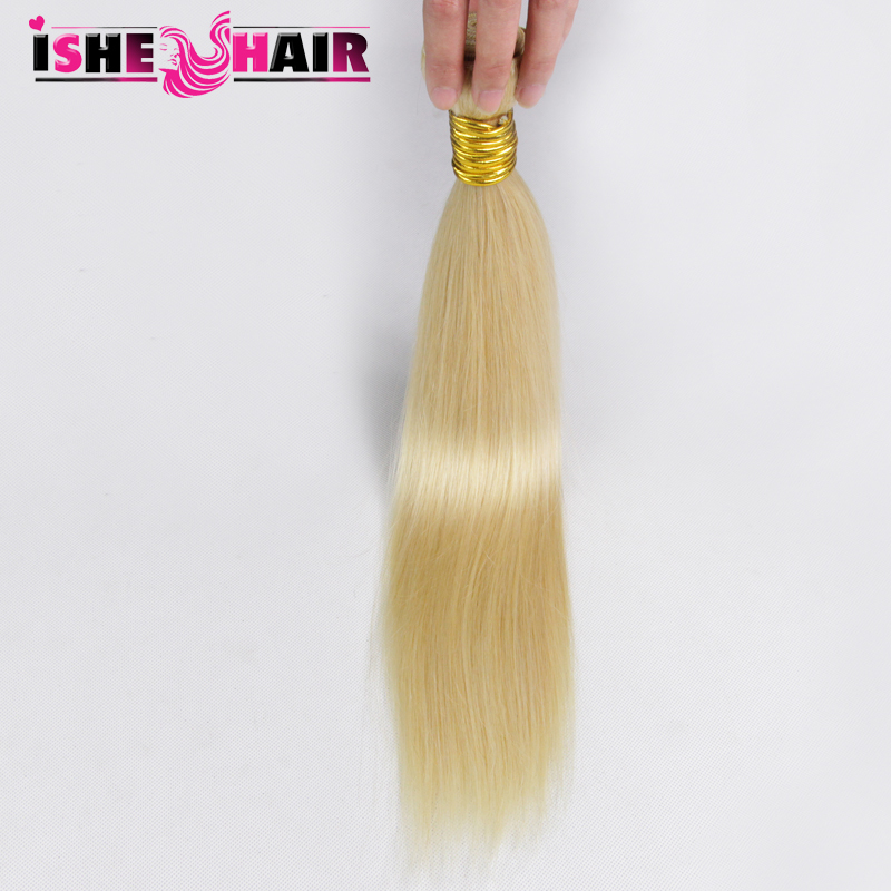 Blonde Brazilian Hair 1Pc Lot 100 Cheap Human Hair Weave Bundles Virgin Straight Hair 613