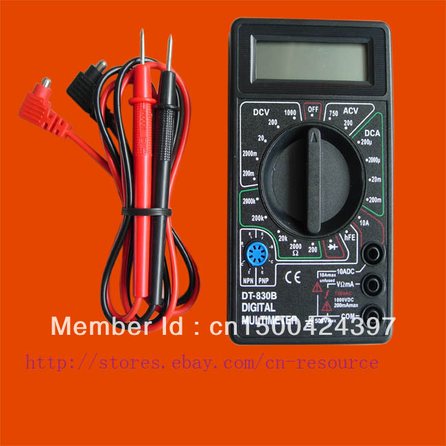 New LCD Digital Multimeter DT830B not include 9V battery Free track number Discount