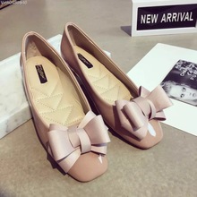 2016 Red Grey Bow Ballerines Femme Woman Shoes 2016 Tenis Feminino Flower Flats Mocassin Femme Marque