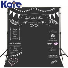 Theme Wedding Backdrops Styles Blackboard for Photo Studio Wedding kate Background Photography customized size Name Date