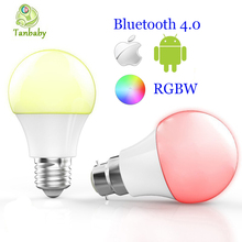 Tanbaby Bluetooth Led bulbs 4.5W RGBW Dimmable intelligent lighting