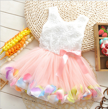 2016 Summer Baby Girls Dress Lolita Style Infant Baby Dress Princess Dress Baby Girl Clothing Vestidos Infantis 1-2 Years A10