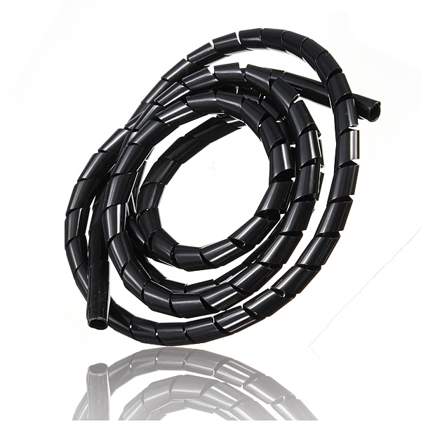 New Arrvial 1M Spiral Wire Wrap Tube Manage Cord for PC Computer Home Cable 4 50MM