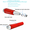 Rechargeable 3Mhz Ultrasound Galvanic Ion Eye Makeup Cleansing Wrinkle Fineline Remover Skin Lifting Tightening Beauty Machine