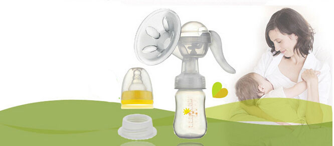 Handle Manual Baby Products Milk Sucking Breast Pump Infant Breast Feeding Bra Pump Health Baby Food Milk Pacifier Bottle (1)