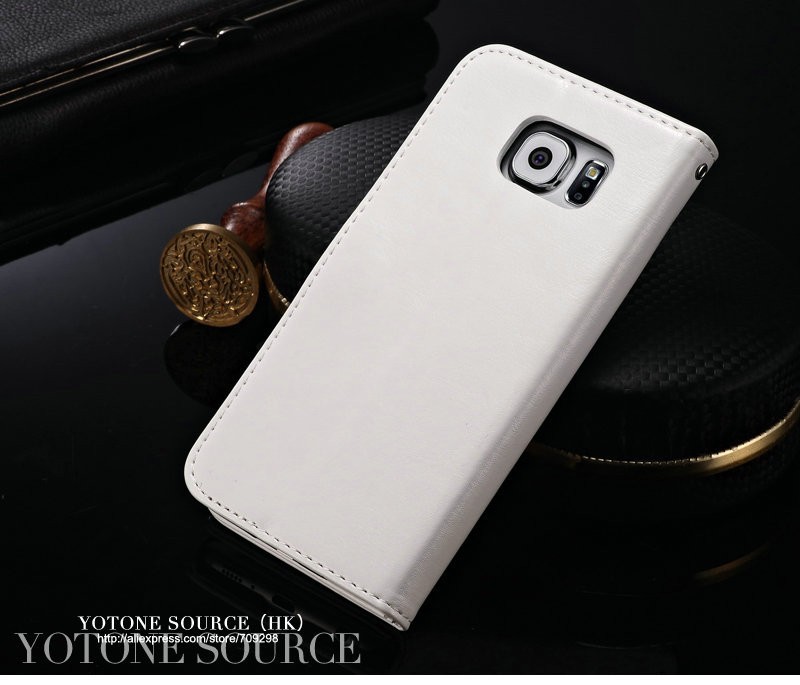 Luxury PU Leather Case For Samsung Galaxy S6 G9200 Wallet Style Stand Phone Bag Case For Galaxy S6 With Photo Slot Luxury PU Leather Case For Samsung Galaxy S6 G9200 Wallet Style Stand Phone Bag Case For Galaxy S6 With Photo Slot