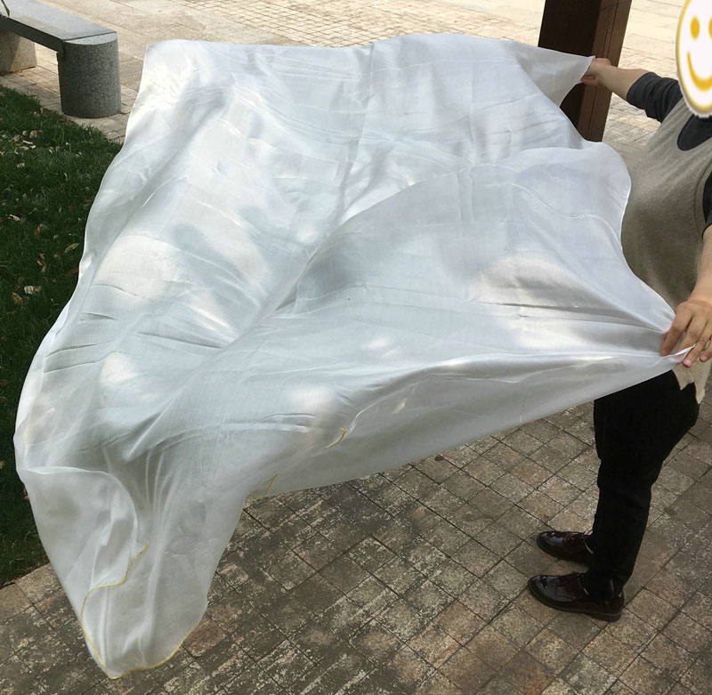 ilk Veil Bellydance Velo Chal Bufanda Blanco R