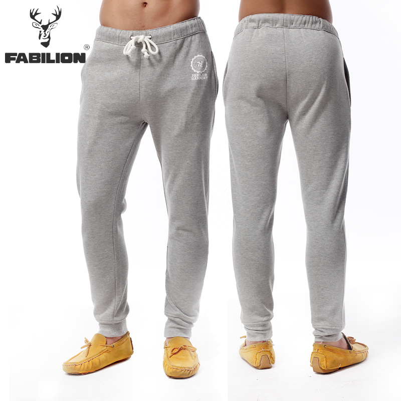 112403301 free shipping FABILION 2015 spring Casual outdoor joggers sport men pants with Printed letters male