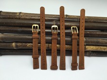 10mm Straps for watches and accessories 2015 New Special size 12mm leather watchband for women clock leather band X201
