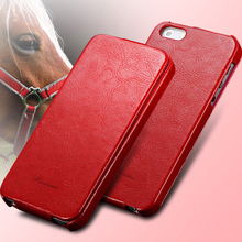 Crazy Horse Retro Luxury Flip Case For iphone 5S 5G Leather Vintage Brand Logo Mobile Phone